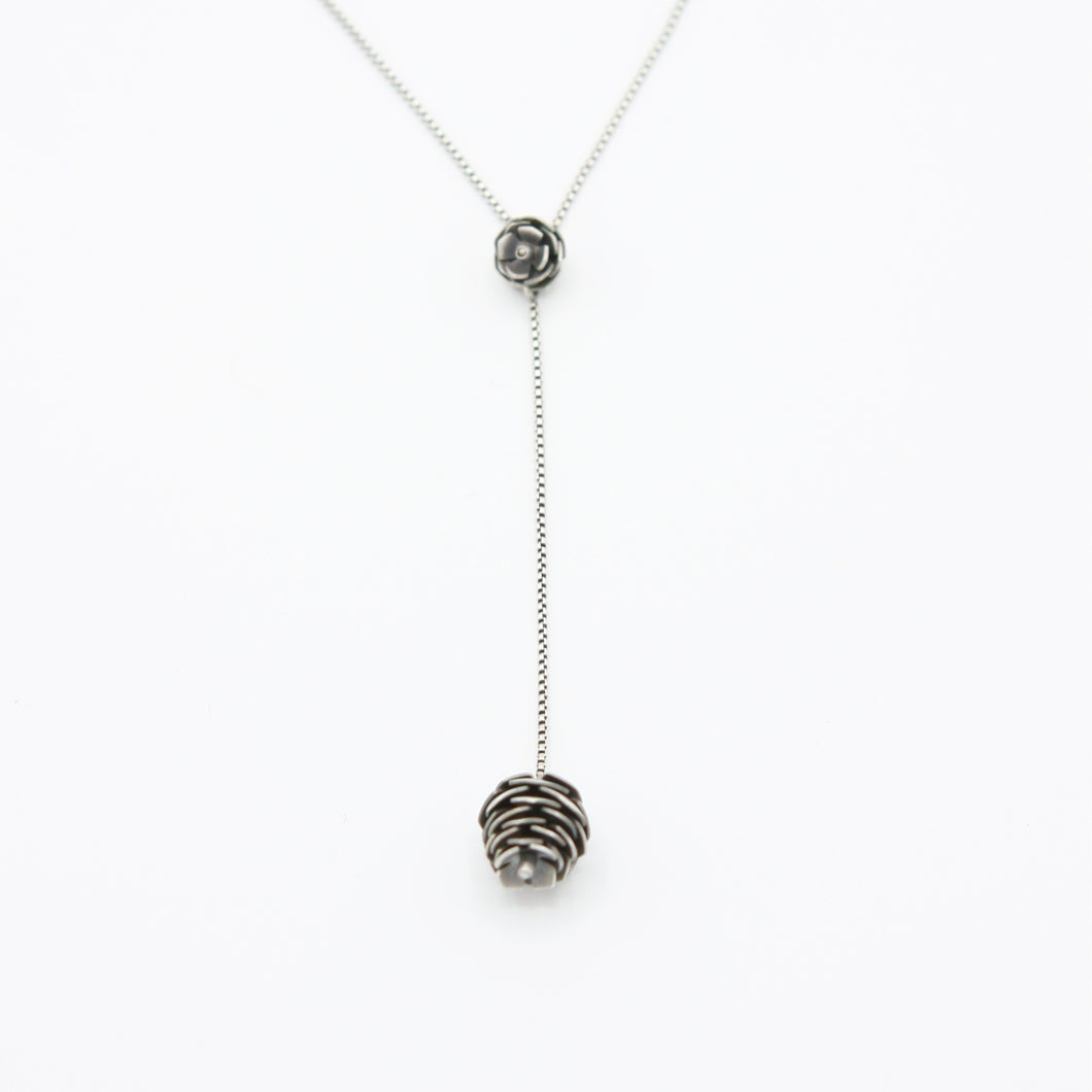 Pinecone Lariat Necklace